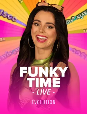 Funky Time live game show van Evolution bij Revolut Slots